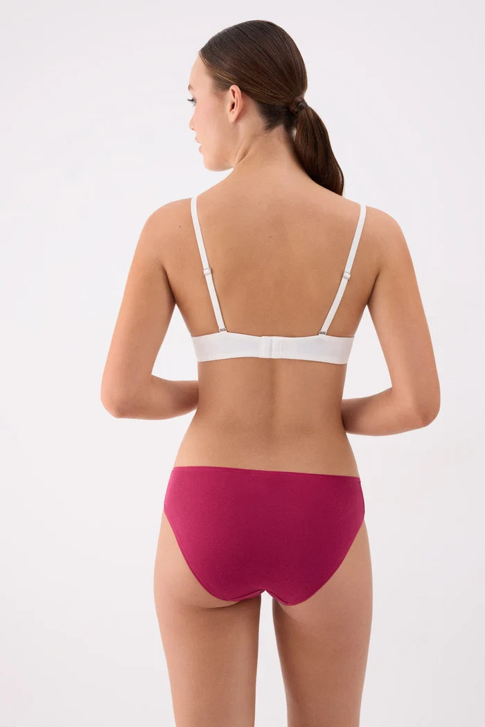 Pack 2 Bragas Midi Mujer surtido verde granate