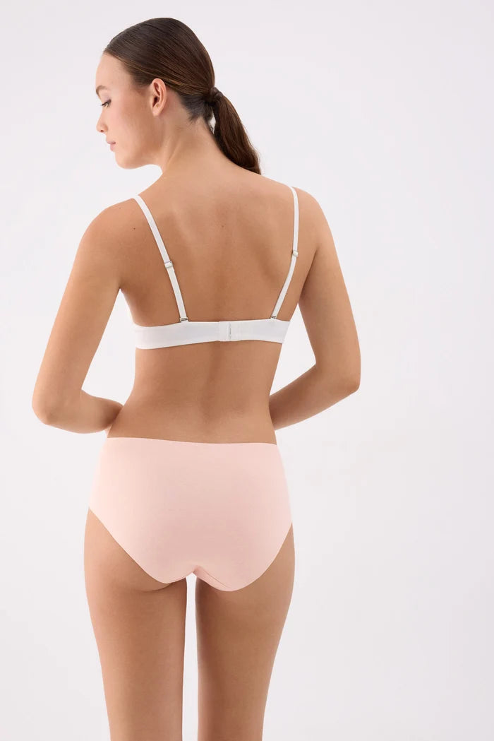 Pack 2 bragas altas de algodón mujer Ysabel Mora Aurora y Pale Peach