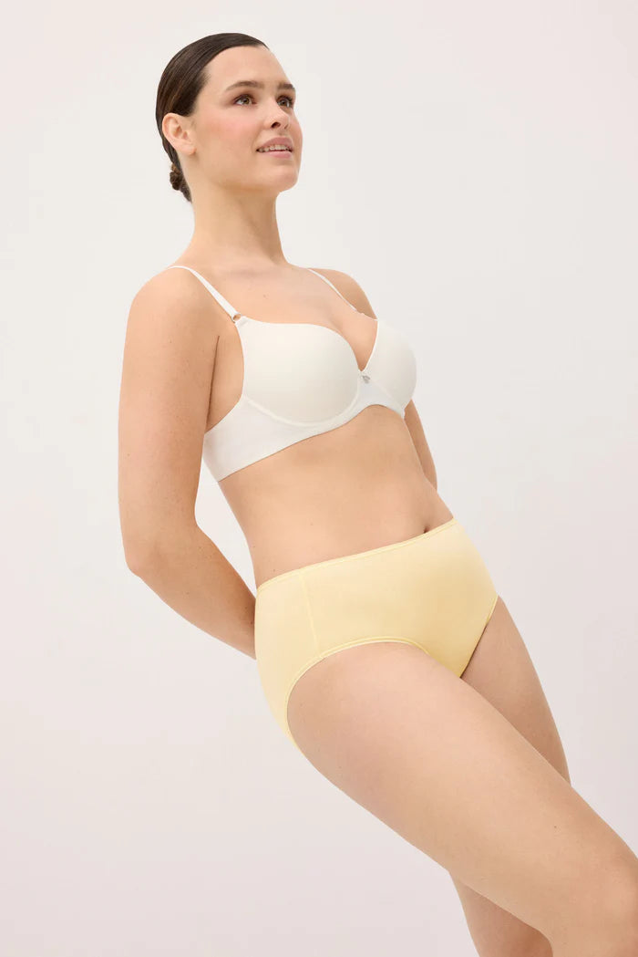 PACK-2 BRAGAS BASICAS DE ALGODON AMARILLO Y PIEL