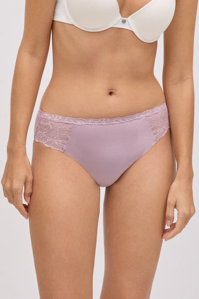 BRAGA MIDI ELASTICA CON ENCAJE