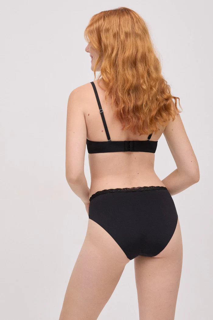 BRAGA MIDI ELASTICA CON ENCAJE
