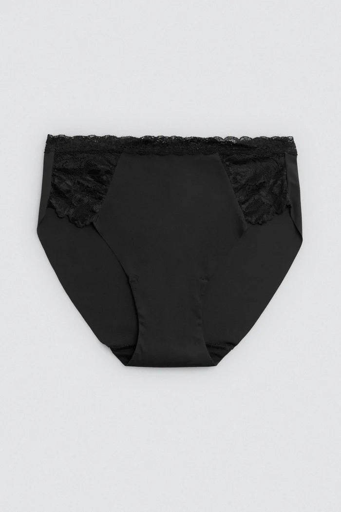 BRAGA MIDI ELASTICA CON ENCAJE