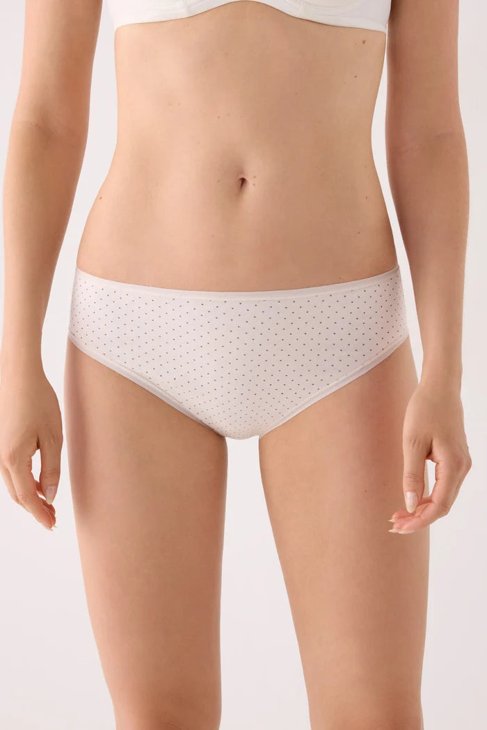 Pack 2 bragas midi mujer algodón estampadas negro y cava