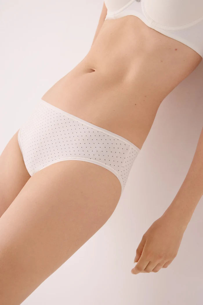 Pack 2 bragas midi mujer algodón estampadas negro y cava