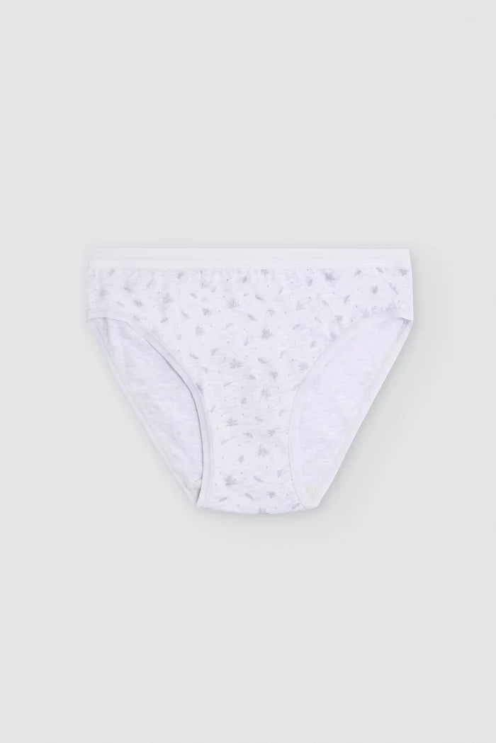 Pack 2 bragas midi mujer algodón estampadas gris