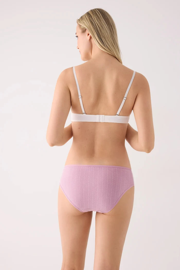 Pack de 2 bragas midi de algodón estampadas para mujer