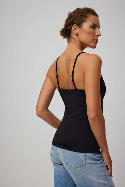 CAMISETA INTERIOR LENCERA TIRANTE FINO ALGODON MUJER