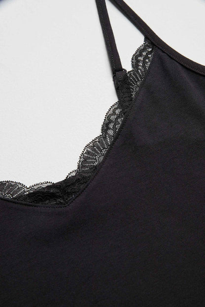 CAMISETA LENCERA TIRANTE FINO ALGODÓN