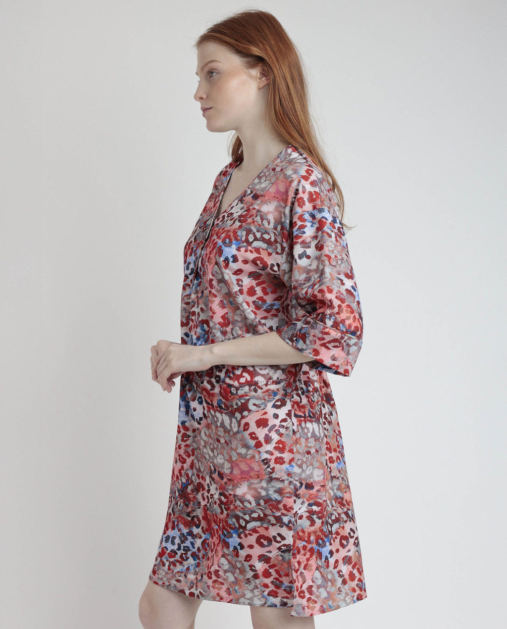 VESTIDO KIMONO MANGA FRANCESA LUXURY RED