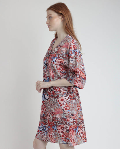 VESTIDO KIMONO MANGA FRANCESA LUXURY RED