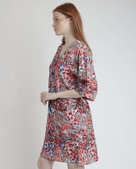 VESTIDO KIMONO MANGA FRANCESA LUXURY RED