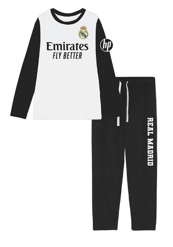 PIJAMA MANGA LARGA NIÑO ALGODON FLY BETTER REAL MADRID