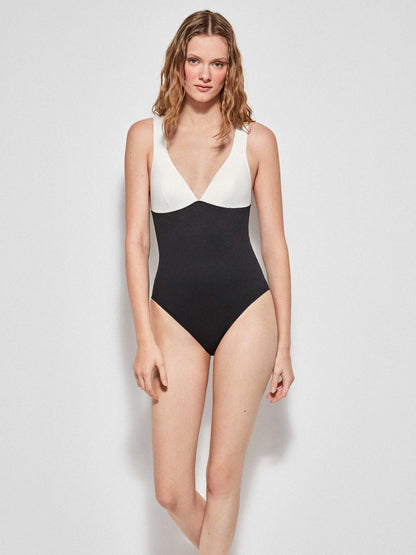 BAÑADOR CORTE LASER BLACK AND WHITE