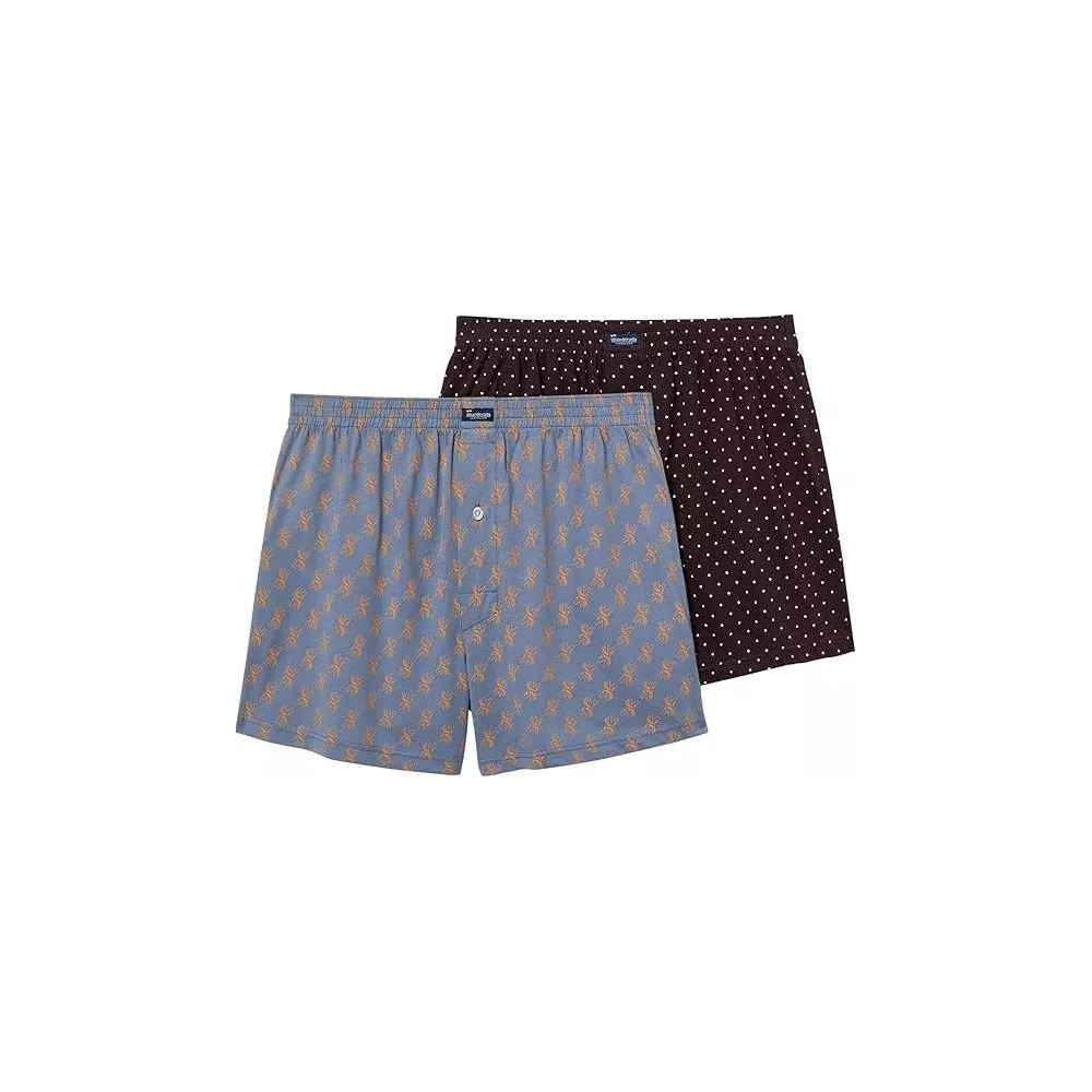 PACK-2 BOXERS ANCHOS MIX CAFE PIEDRA A0100