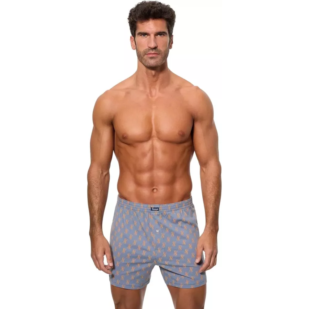 PACK-2 BOXERS ANCHOS MIX CAFE PIEDRA A0100