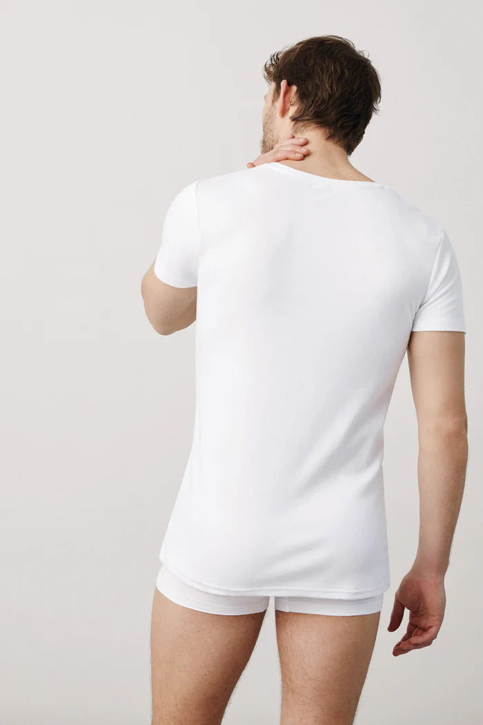 CAMISETA INTERIOR MANGA CORTA ALGODÓN TÉRMICO