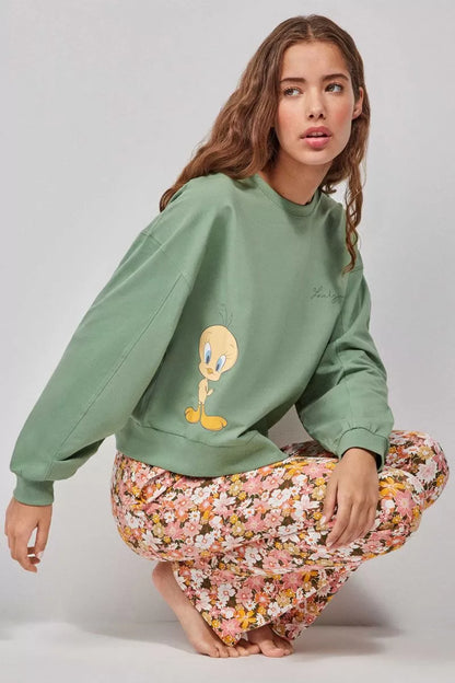 PIJAMA MANGA LARGA MUJER LOVELY PIOLIN