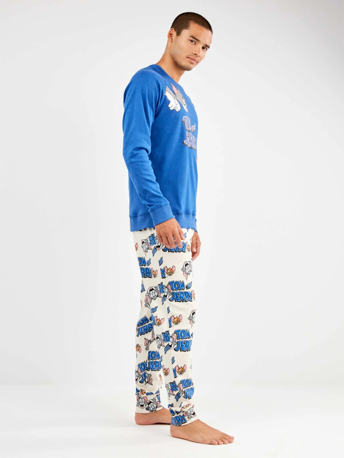PIJAMA MANGA LARGA HOMBRE TOM & JERRY BLUE GAME