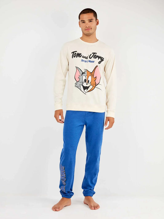 PIJAMA MANGA LARGA HOMBRE MERGED TOM & JERRY