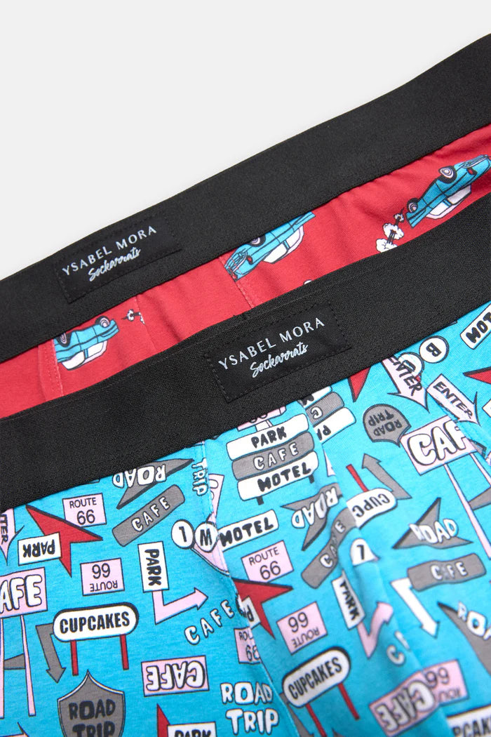 PACK-2 BOXERS SHORT MIDI POP TRAFFIC 20438