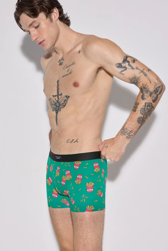 PACK-2 BOXERS SHORT MIDI ESTAMPADO FAST FOOD 20439