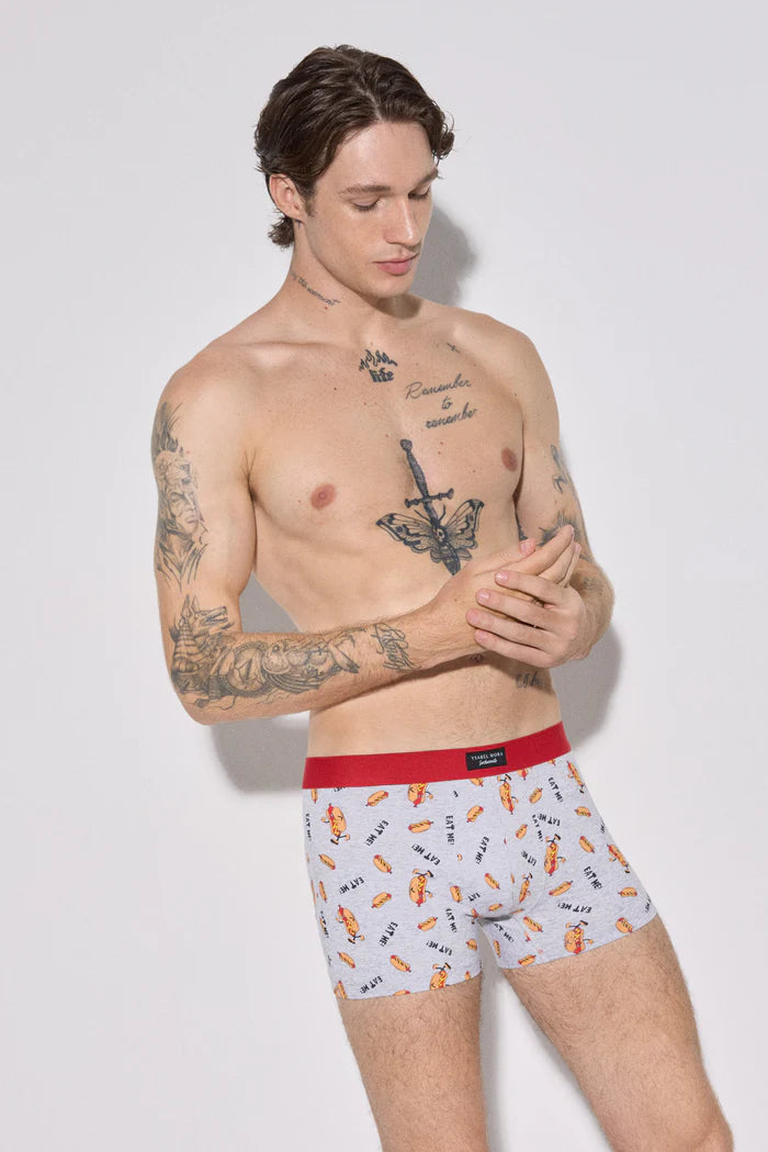 PACK-2 BOXERS SHORT MIDI ESTAMPADO FAST FOOD 20439