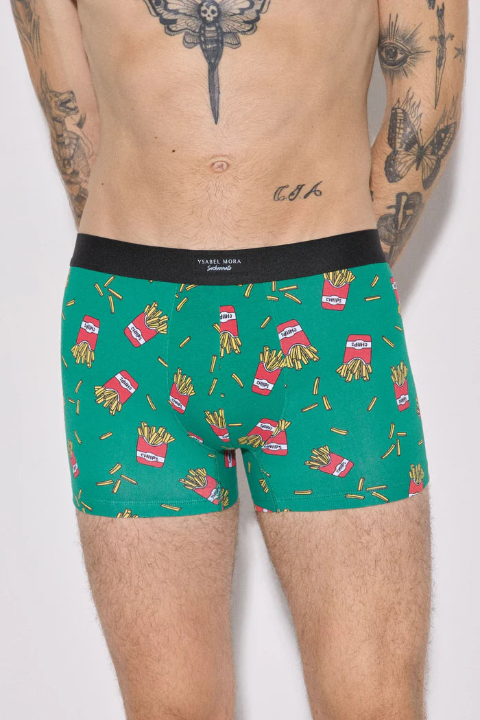 PACK-2 BOXERS SHORT MIDI ESTAMPADO FAST FOOD 20439