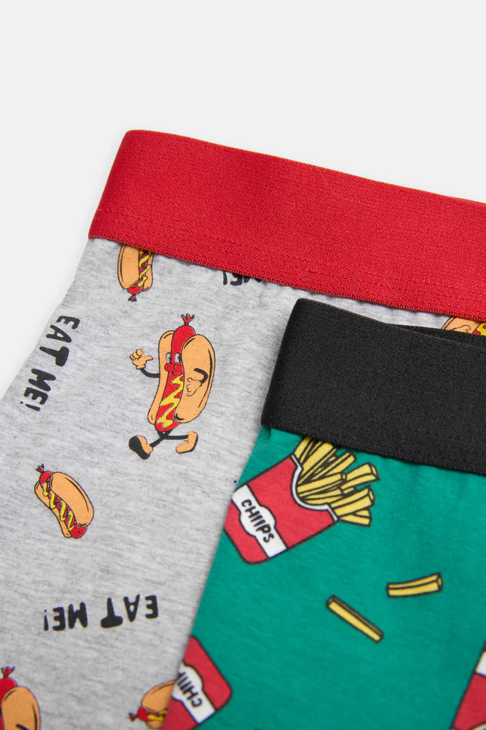 PACK-2 BOXERS SHORT MIDI ESTAMPADO FAST FOOD 20439