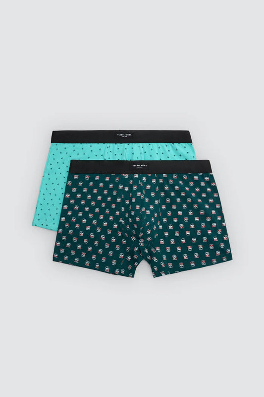 PACK-2 BOXERS SHORT MIDI CARS PARADISE