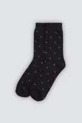 Calcetines hombre negros con microestampado Ysabel Mora