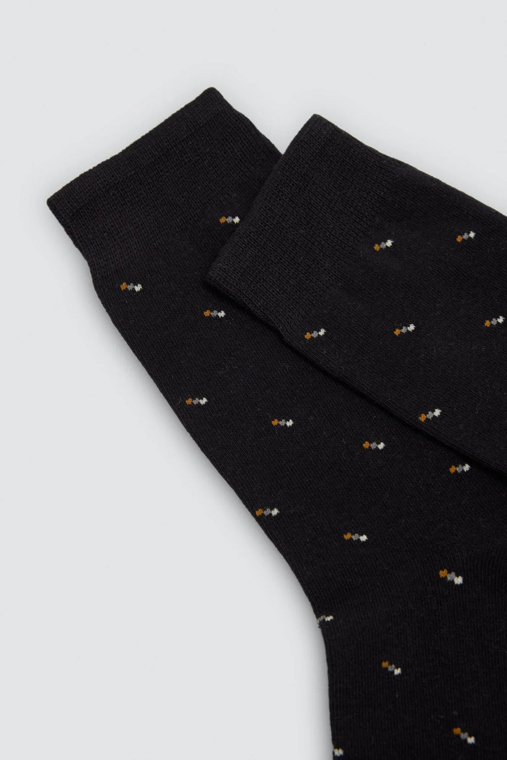Calcetines hombre negros con microestampado Ysabel Mora
