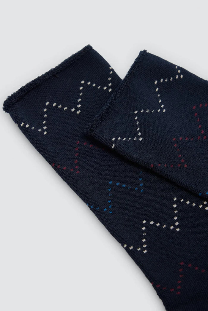 Calcetines térmicos hombre azul marino sin puño