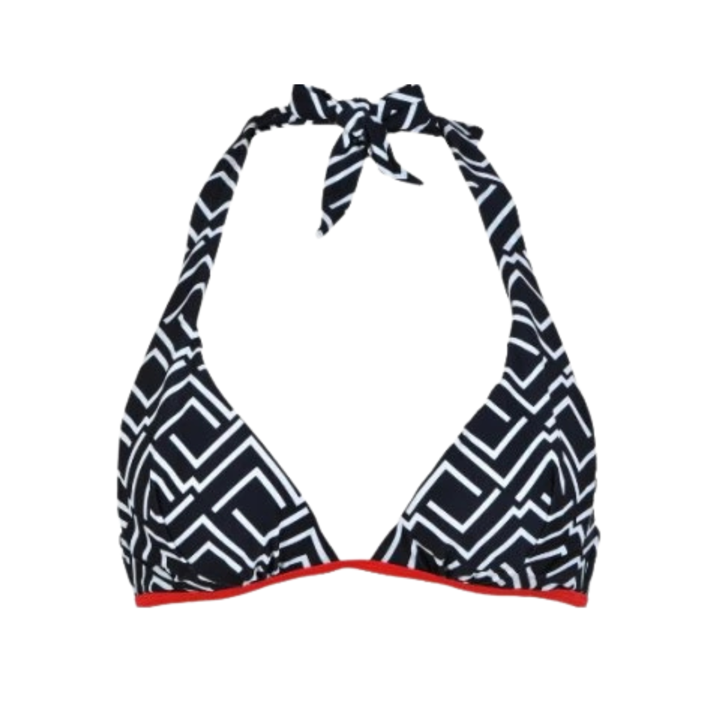 BIKINI AL CUELLO DISEÑO LINEAS ASIMETRICAS