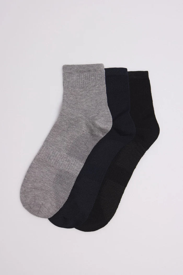 PACK-3 CALCETINES CORTOS TRANSPIRABLES