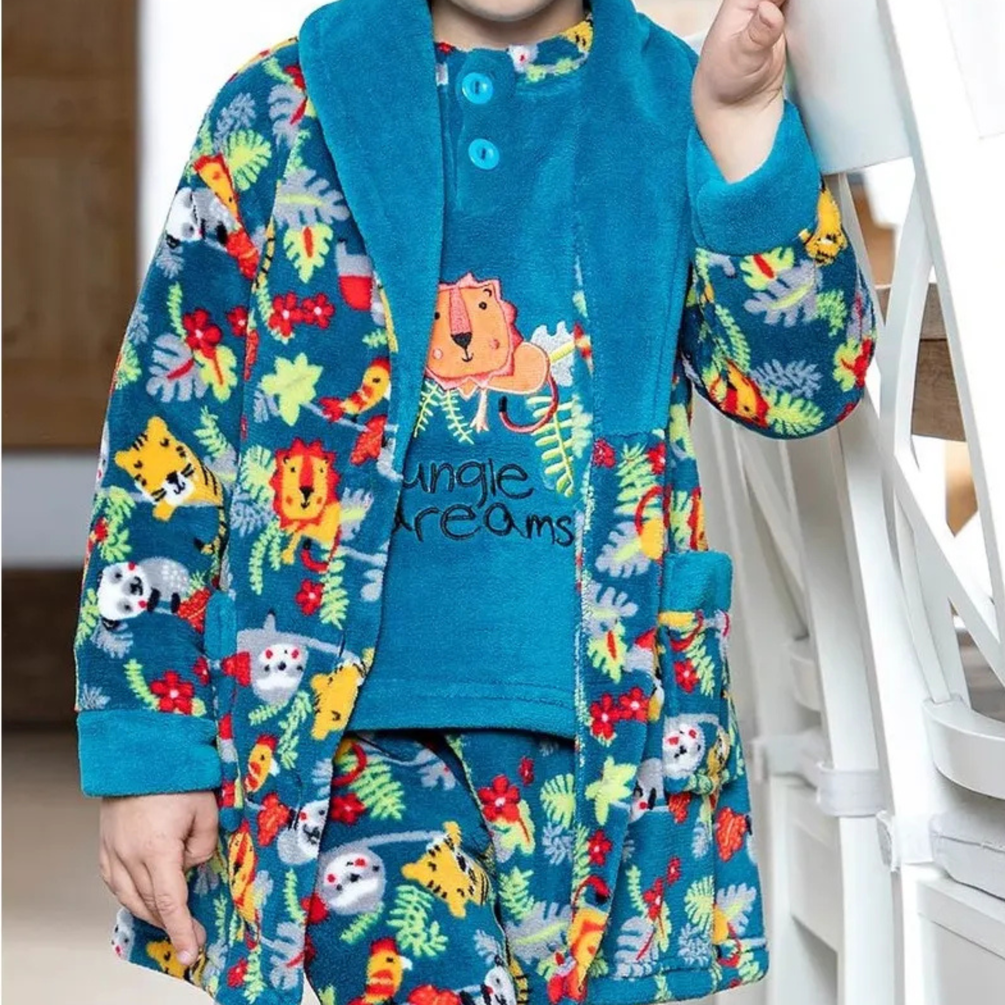 BATA INFANTIL ANIMALITOS ABOTONADA