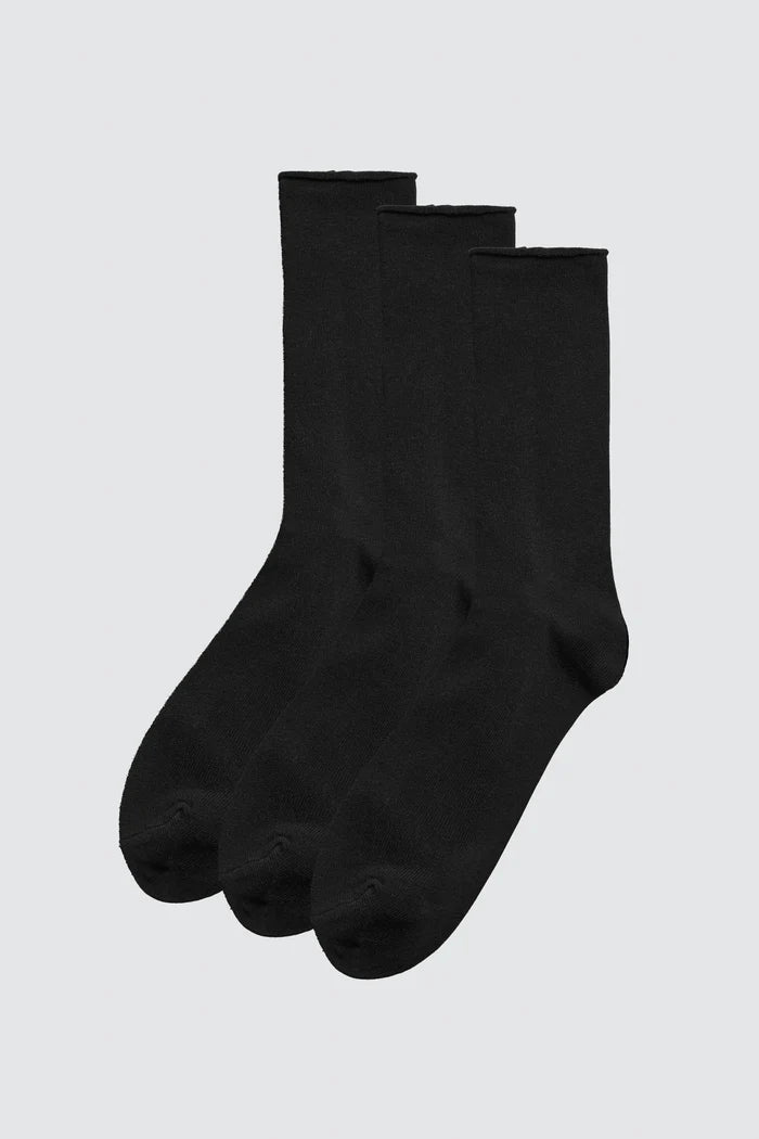 PACK-3 CALCETINES ALTOS BAMBU SIN PUÑO