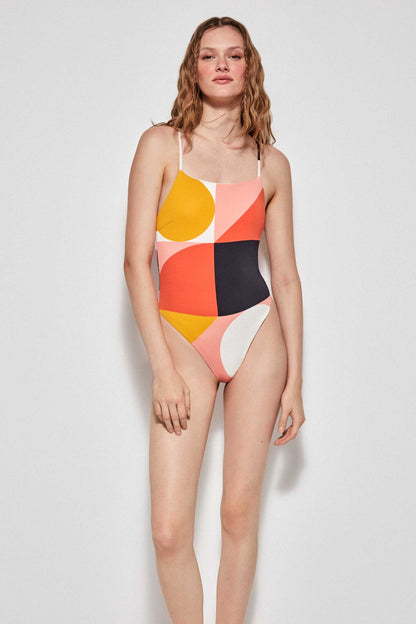 BAÑADOR BRASILEÑO ESTAMPADO GEOMETRICO
