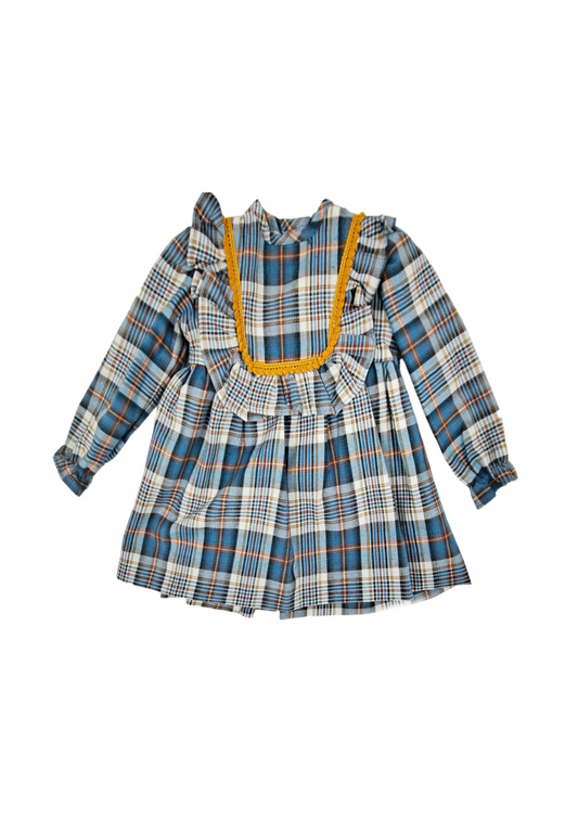 VESTIDO INFANTIL BEBÉ NIÑA A CUADROS