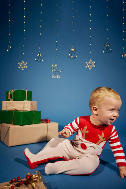 PELELE BEBÉ RENO NAVIDEÑO ROJO