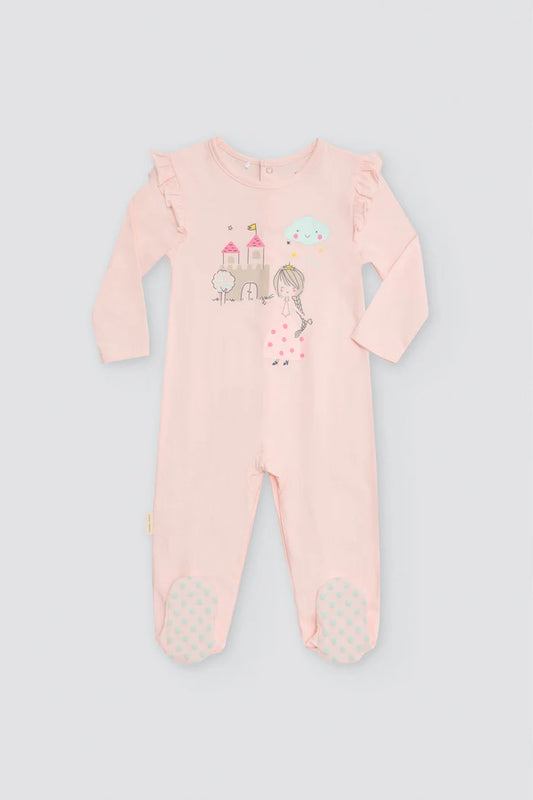 PELELE BEBÉ MANGA CORTA PRINCESS CASTLE