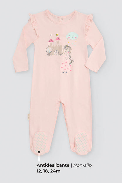 PELELE BEBÉ MANGA CORTA PRINCESS CASTLE