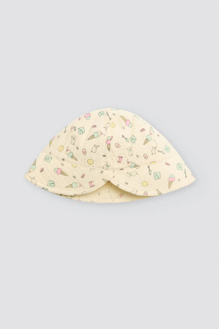 CONJUNTO RANITA DE BEBE CON TIRANTES Y GORRITO