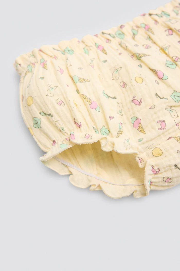 CONJUNTO DE VERANO DE BEBE CATS PRINT