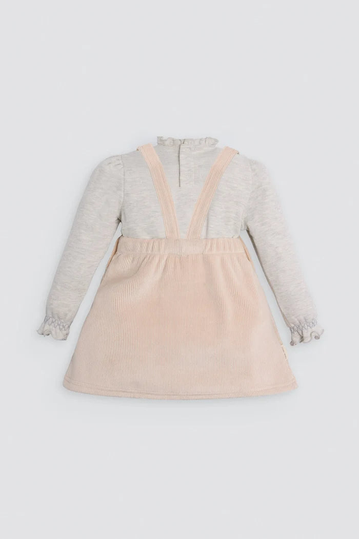 Conjunto bebé tipo pichi con osito bordado Ysabel Mora