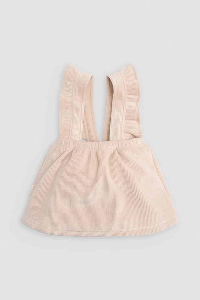 Conjunto bebé niña con falda de pana y camiseta cuello volante Ysabel Mora