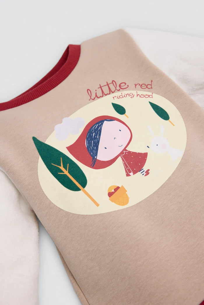 Conjunto bebé Ysabel Mora Caperucita Roja con sudadera afelpada y pantalón