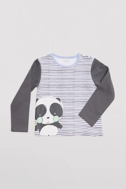 CONJUNTO 3 PIEZAS DE BEBÉ NIÑO PANDA