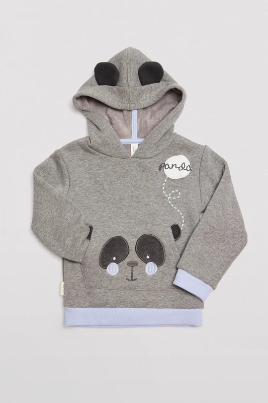 CONJUNTO 2 PIEZAS MANGA LARGA CON CAPUCHA PANDA