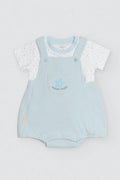 CONJUNTO DE BEBÉ CAMISETA Y PETO OCEAN TALES