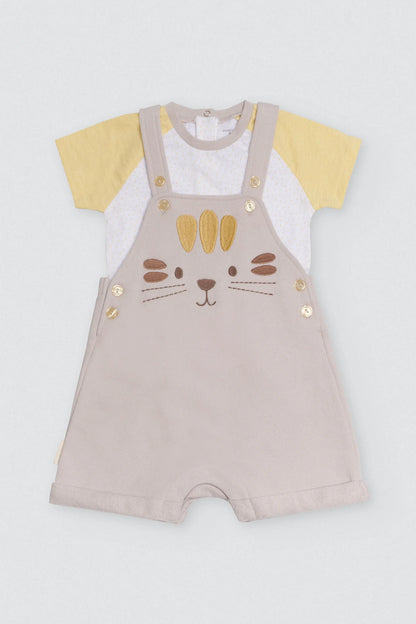 CONJUNTO DE BEBÉ DE MANGA CORTA CONEJITO